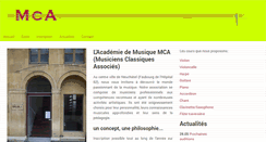 Desktop Screenshot of academiedemusiquemca.ch